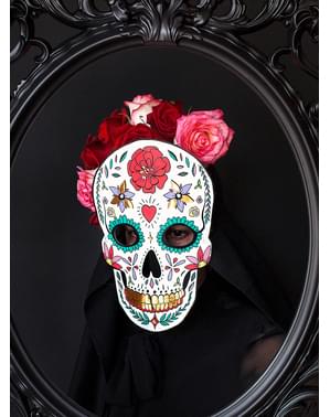 Careta de Catrina blanca - Día de los muertos
