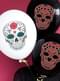 6 ballons Catrina blancs - Día de los muertos - pour vos fêtes