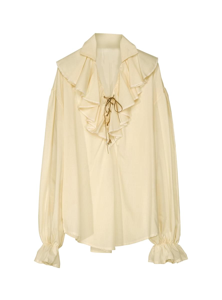 Womens Beige Pirate Shirt