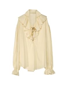 Chemise beige de pirate femme
