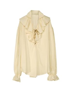 Camicia beige da pirata da donna