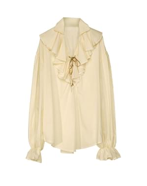 Beige Pirat Skjorte Dame
