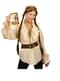 Camisa beige de pirata para mujer