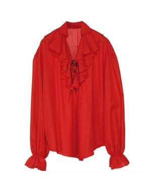 Camicia rossa da pirata da donna