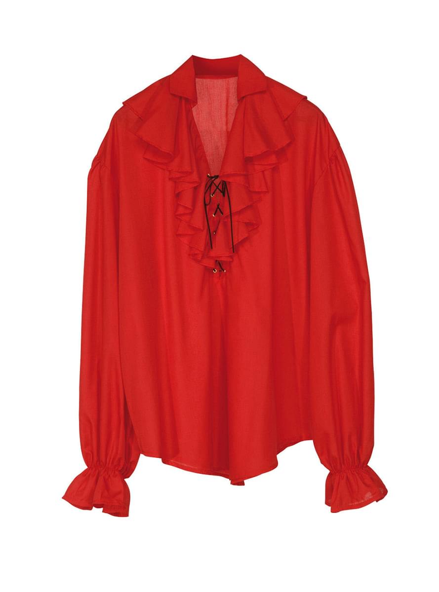 Womens Red Pirate Shirt