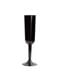 4 Halloween Champagne Flukes in Black