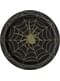 8 Spinnweben Pappteller schwarz (23 cm) - Golden Spider
