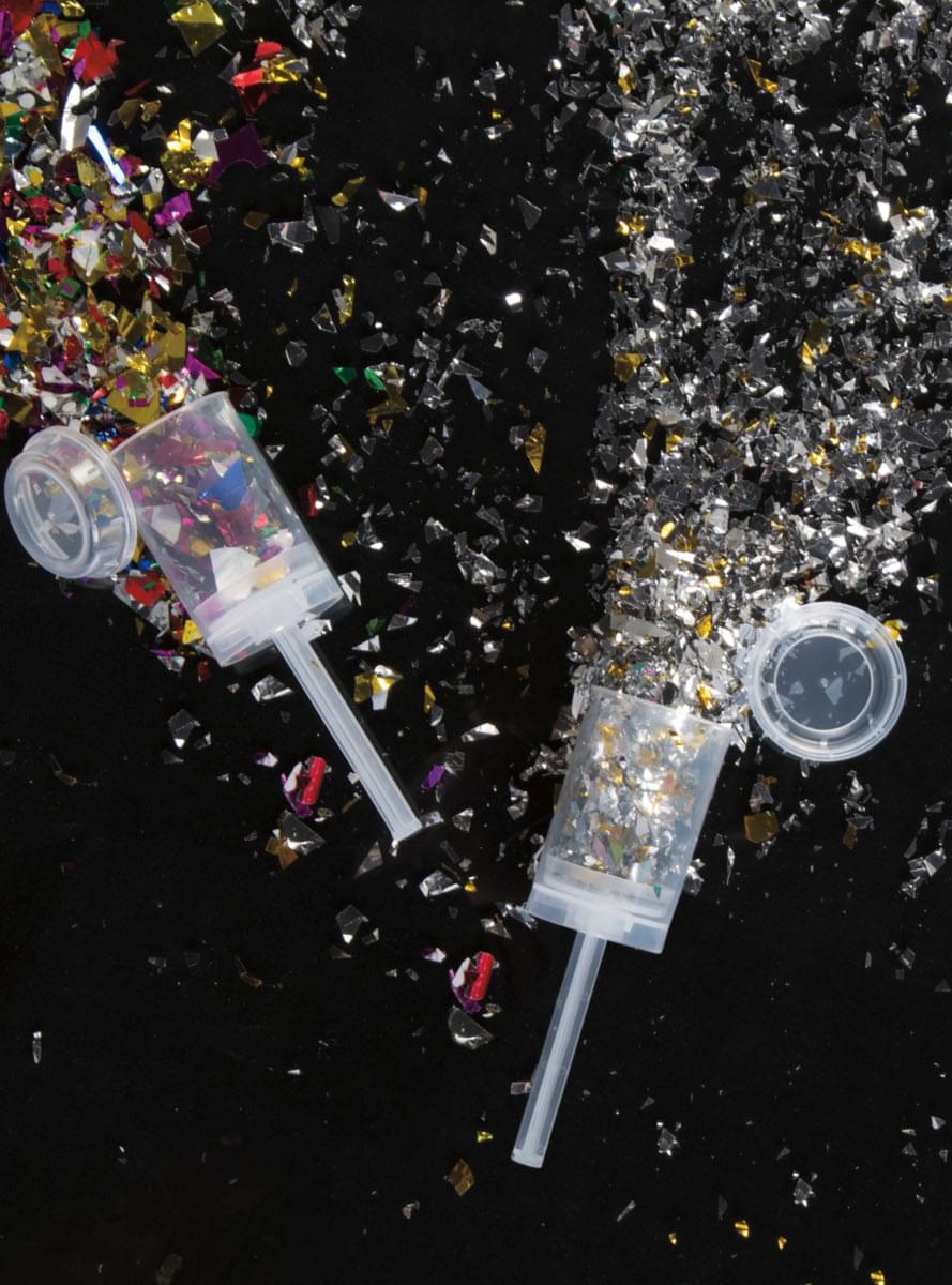 Flerfarget Mini Konfettikanon