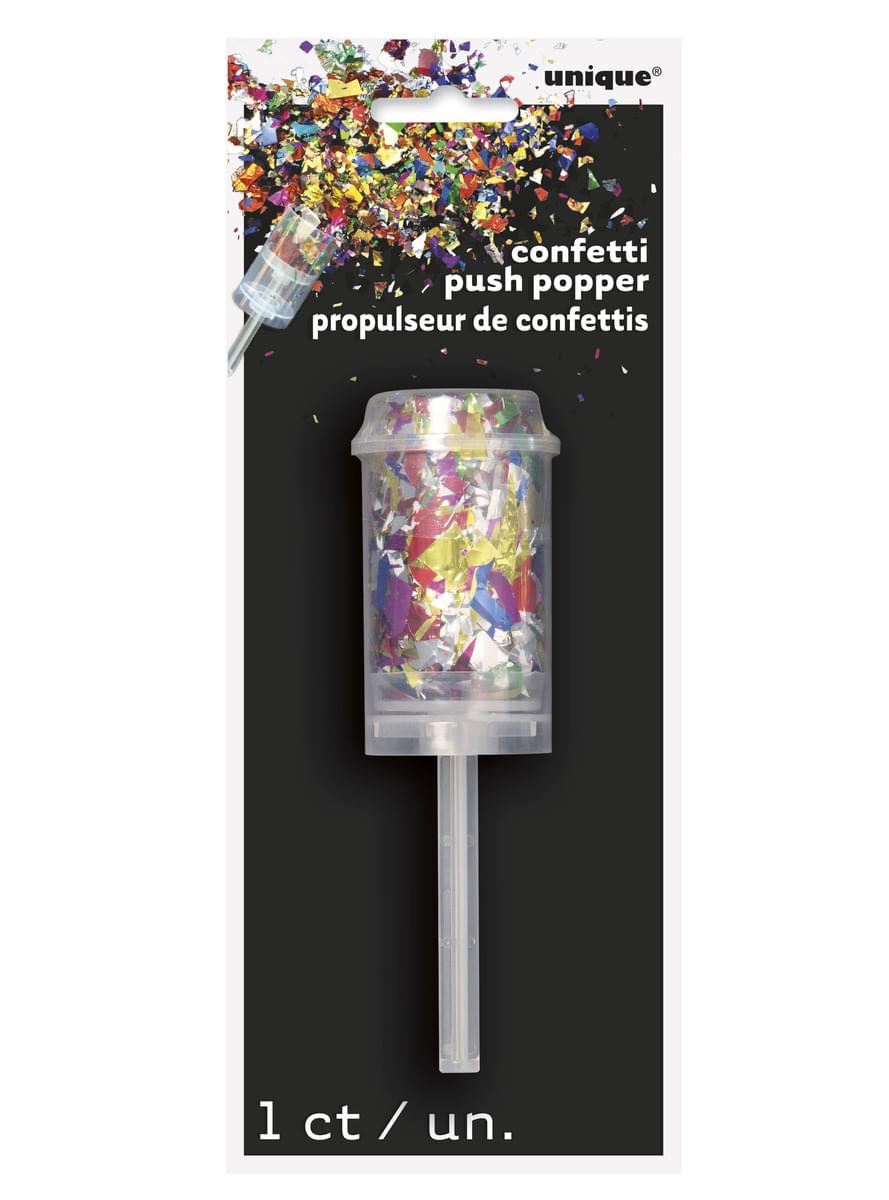 Multicolor Mini Confetti Cannon