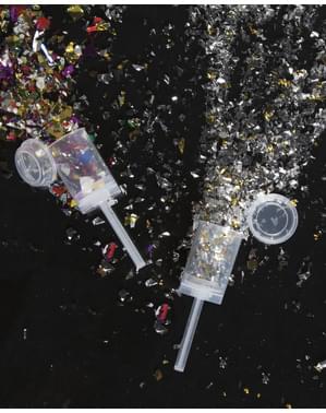 Goud & zilver Mini Confetti kanon