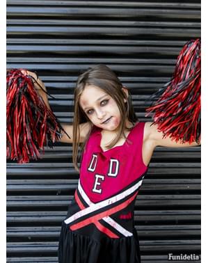 Cheerleader zombikostume til pige