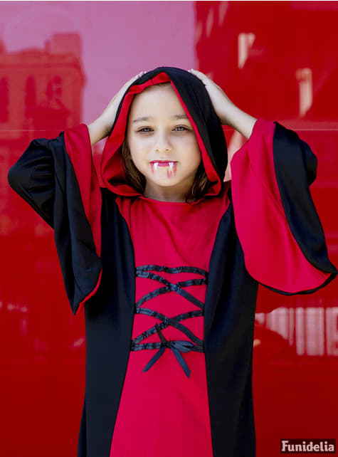 Vampiresse Dame Kostüm für Mädchen