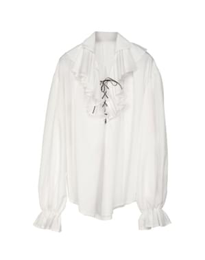 Chemise blanche pirate homme