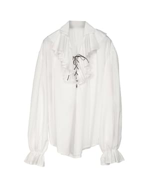Chemise blanche pirate homme