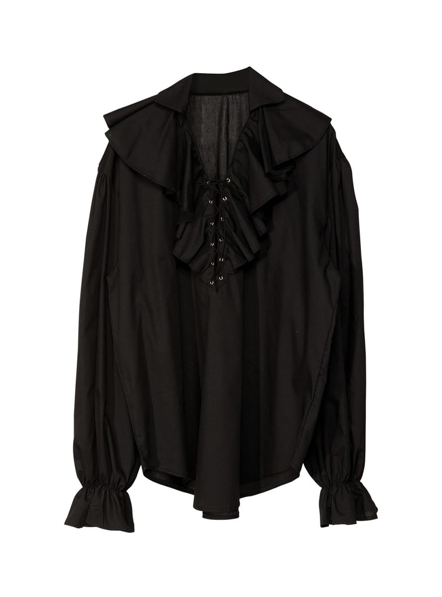 Mens Black Pirate Shirt