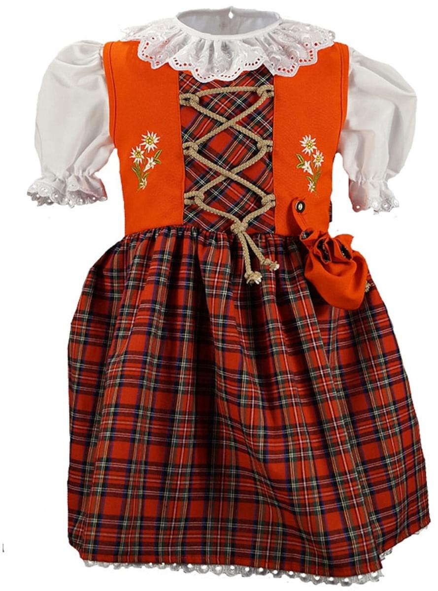 Oktoberfest Dirndl in Red for girls