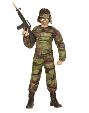 Kostým svalnatého vojaka pre deti