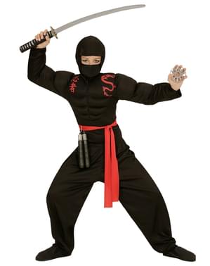 Erkek Kaslı Ninja Kostümü