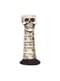 Candelabro decorativo con teschio (17 cm)