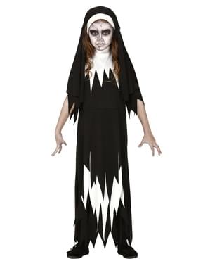 Zombie Nun Costume for Girls