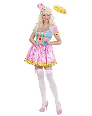 Clown Mädchen Kostüm für Damen