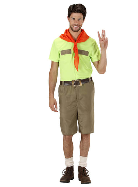 Costume da boy scout obbediente da uomo