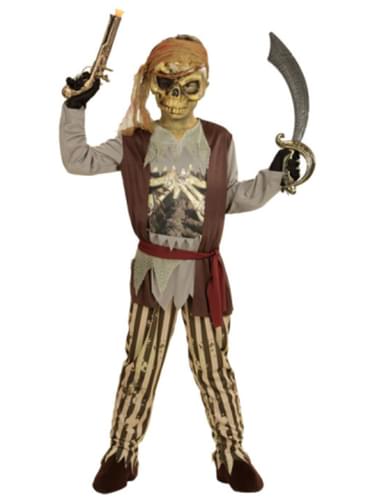 Fato de pirata dos mares fantasma para menino