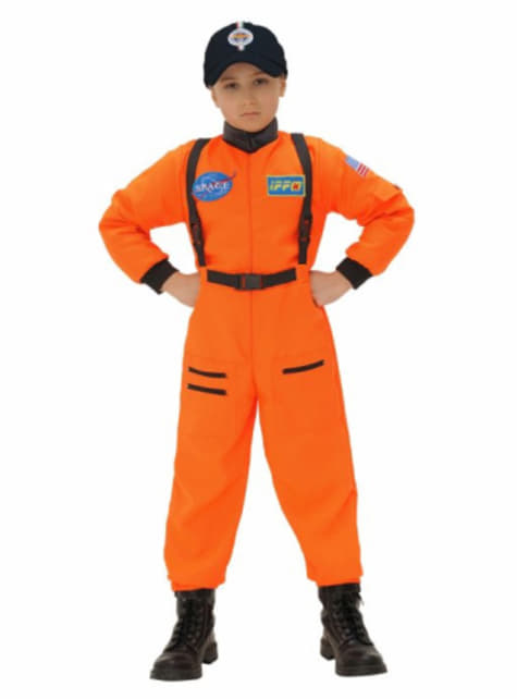 Disfraz de astronauta naranja para niños