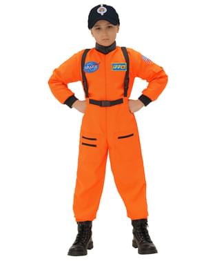 Chlapčenský oranžový kostým astronauta