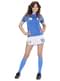 Costum de jucătoare de fotbal italiană pentru femeie