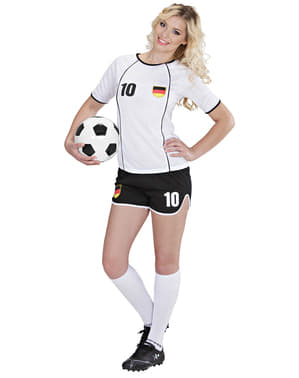 Kadın alman futbol oyuncu kostüm