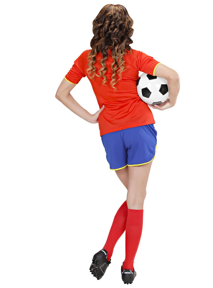 Spaanse voetballer kostuum voor vrouw