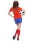 Costume da calciatrice spagnola da donna