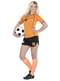 Fato de jogadora de futebol holandesa para mulher