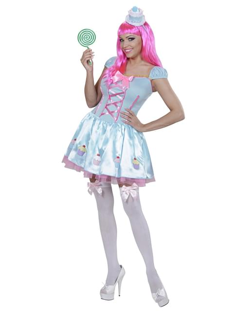 Costum cupcake albastru pentru femeie