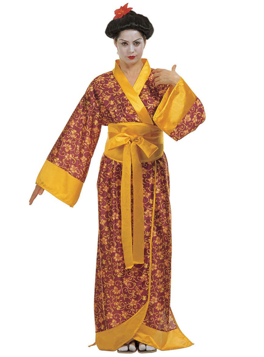 Disfraz de geisha con chupitos Fever. Have Fun!