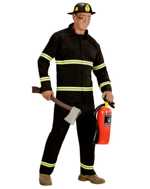 Costume da pompiere da uomo taglie forti