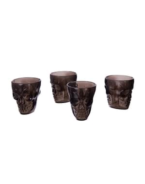 4 Skull Shot Glasses