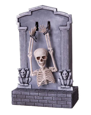 Animovaný kostlivec s hrobem Halloween