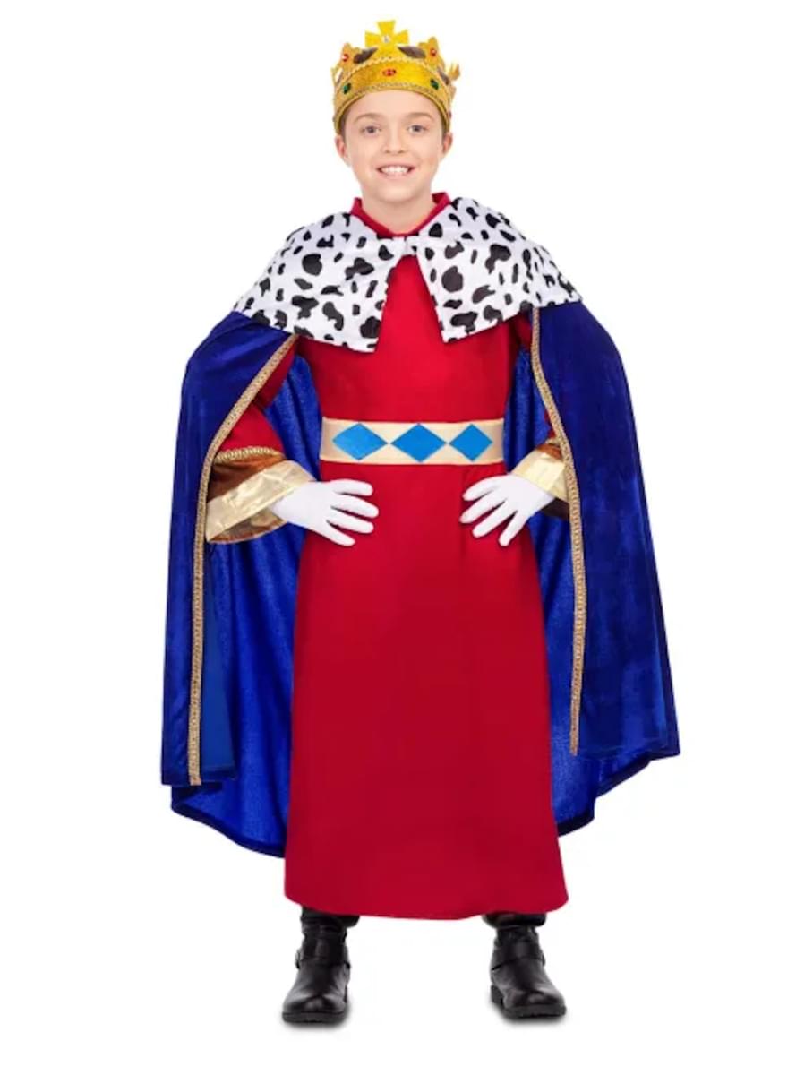 Disfraz de Rey Mago elegante azul para niño