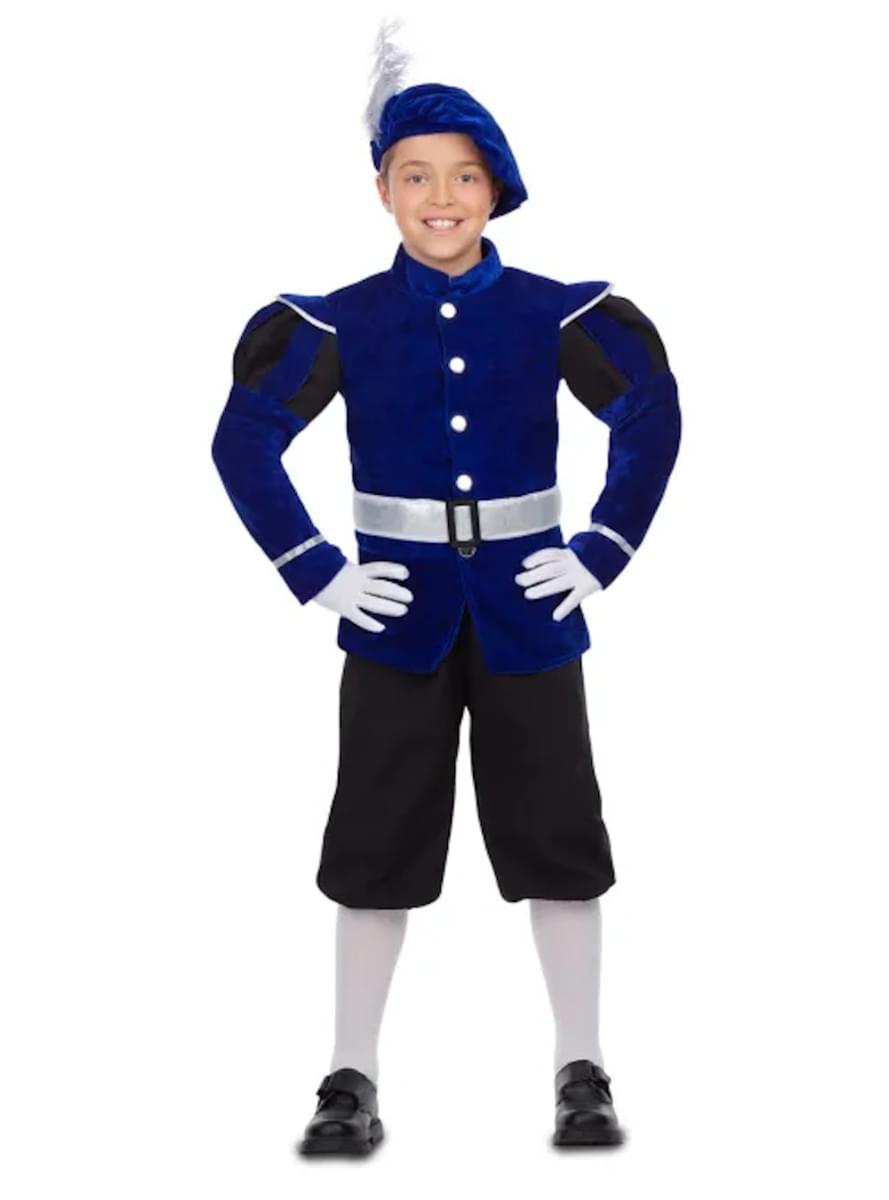 Elegant Royalt kostume til drenge i blå