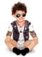 Biker mit Tattoos Kostüm für Babys