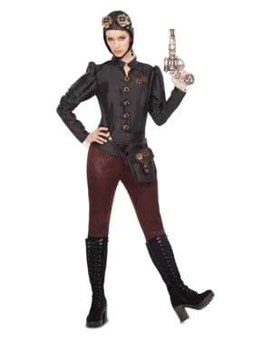 Steampunk Pilot Costume for Women