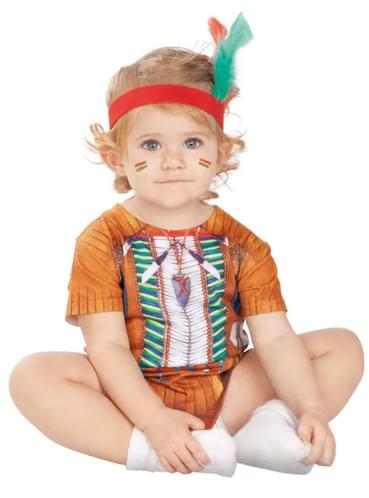 Costume da indiano guerriero per neonato. Consegna 24h | Funidelia