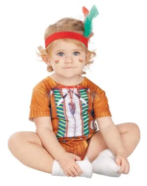 Indianer Kriger Kostyme til Babyer
