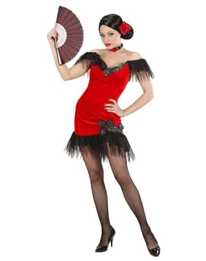 Disfraz de cabaretera sensual para mujer