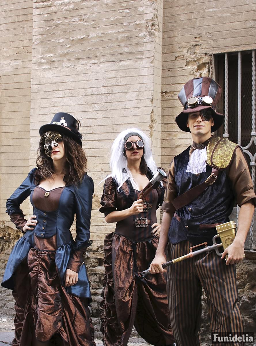 Steampunk Hat with Glasses for Adults