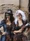 Black Steampunk Hat with Buckle and Feathers for Adults
