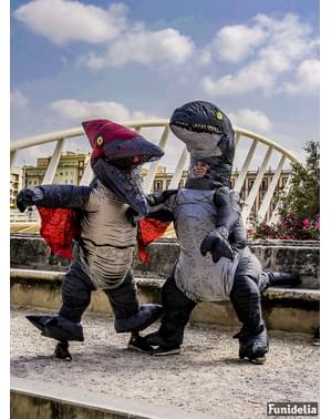 Déguisement de carnaval d'halloween dinosaure gonflable t-rex déguisement  Jurassic World Park sauter di…