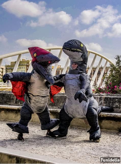 Costume dinosaure gonflable adulte Halloween Cosplay Blow up Outfit  Velociraptor - Multicolore - Accessoire de déguisement - à la Fnac